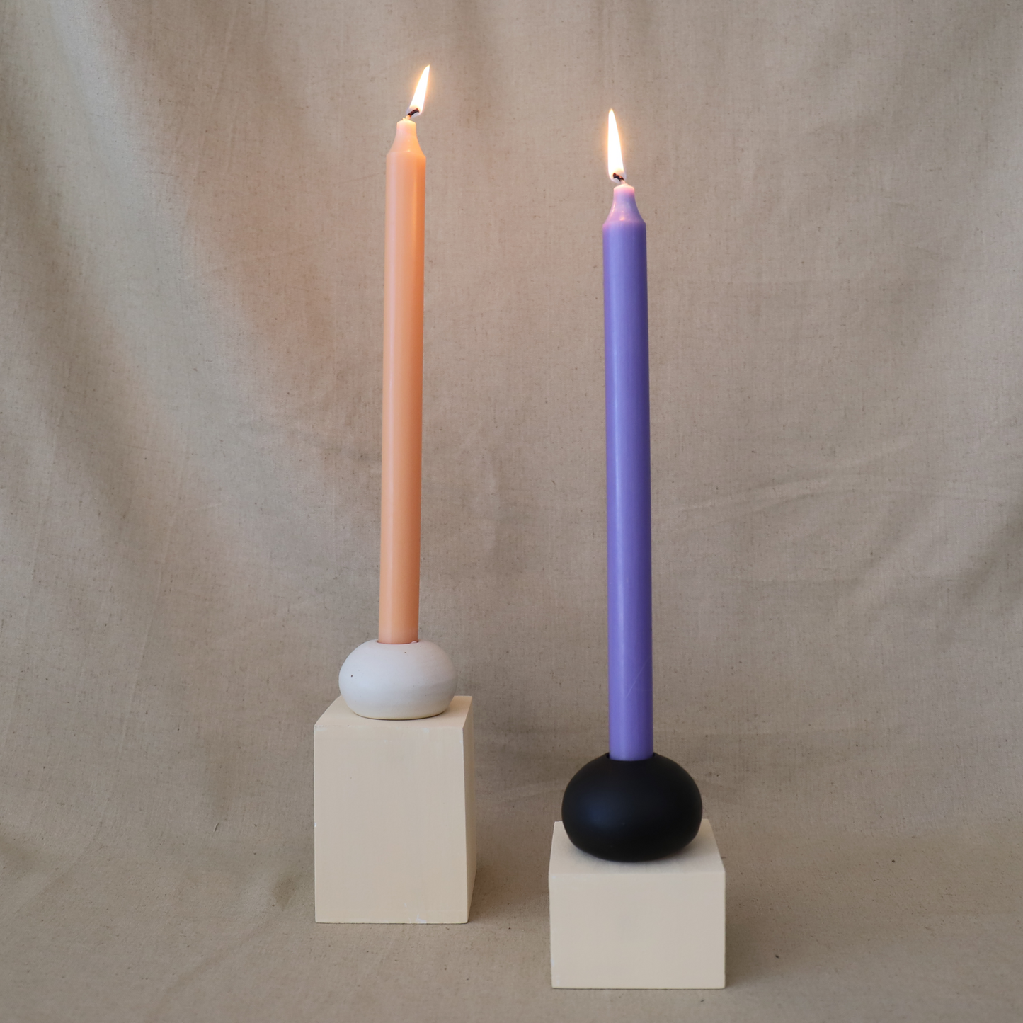 Rainbow Sherbet Taper Candle Set