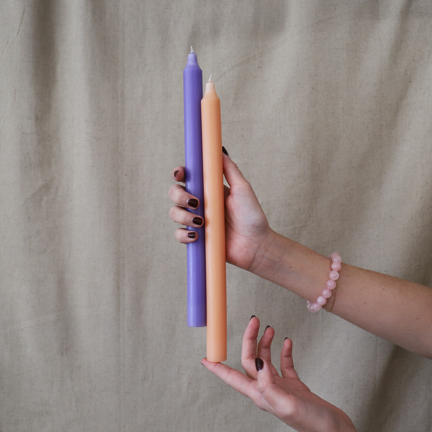 Rainbow Sherbet Taper Candle Set