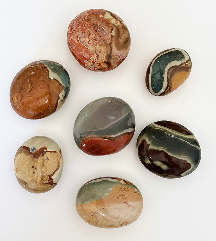 Polychrome Jasper Palm Stone To Access Your Truest Self and Imagination