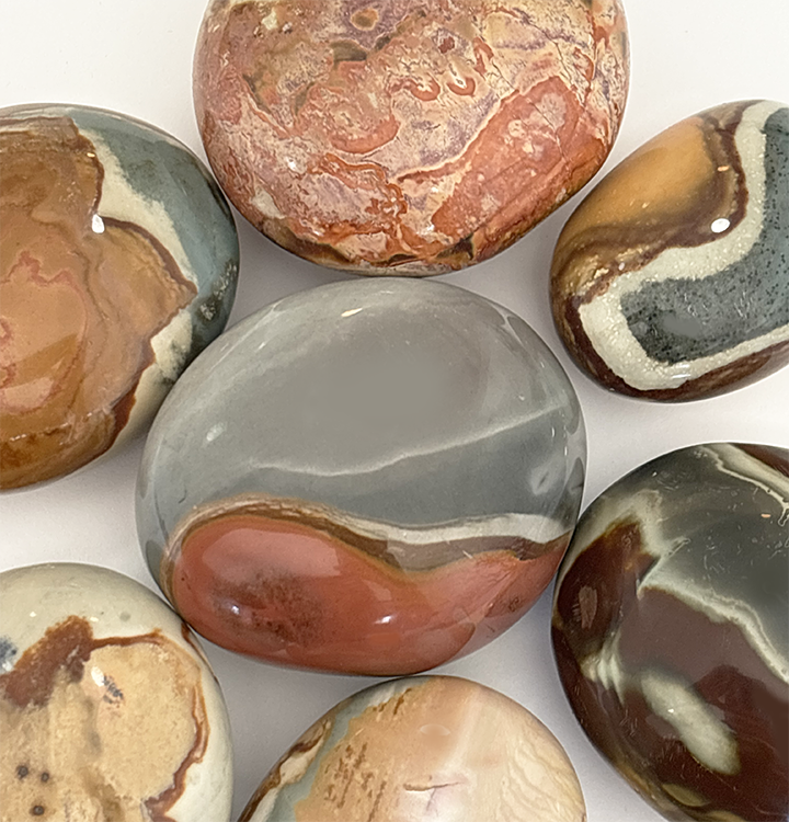 Polychrome Jasper Palm Stone To Access Your Truest Self and Imagination