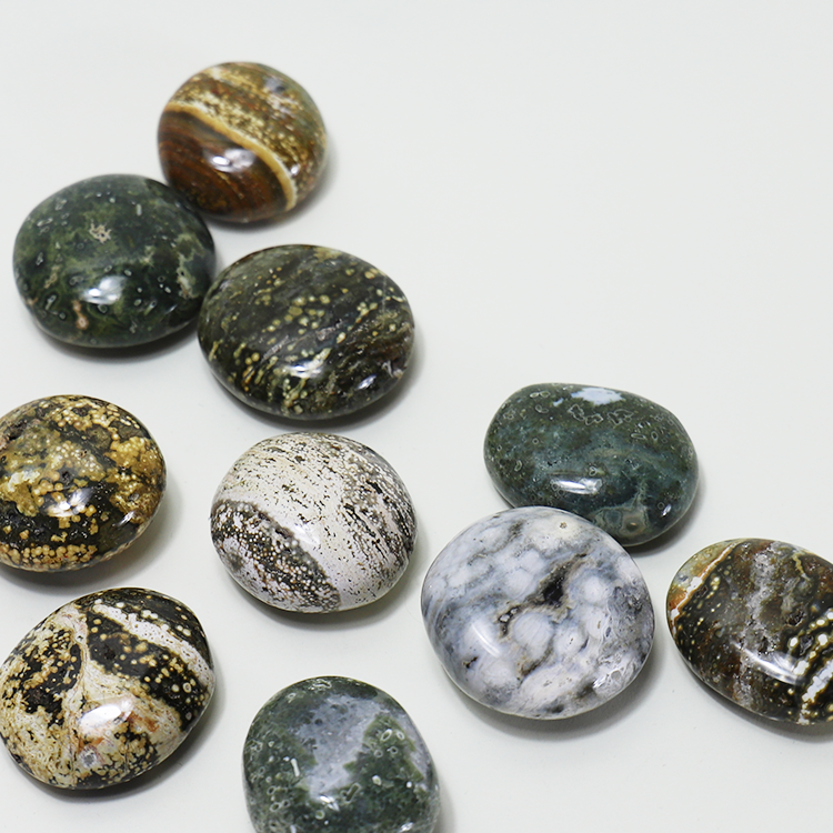 Ocean Jasper Palm Stone For Harmony & Expression