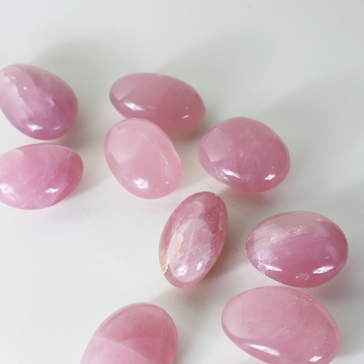 Star Rose Quartz Palm Stone For Self-Love & Receiving