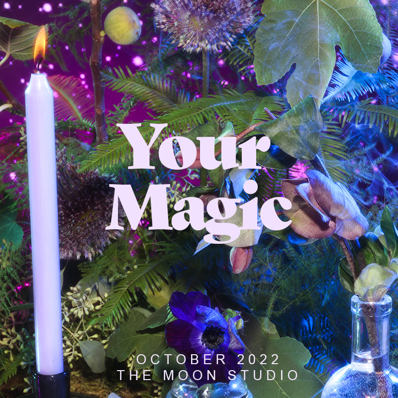 October 2022 Tarotscopes by Sarah Faith Gottesdiener: Your Magic October theme The Moon Studio