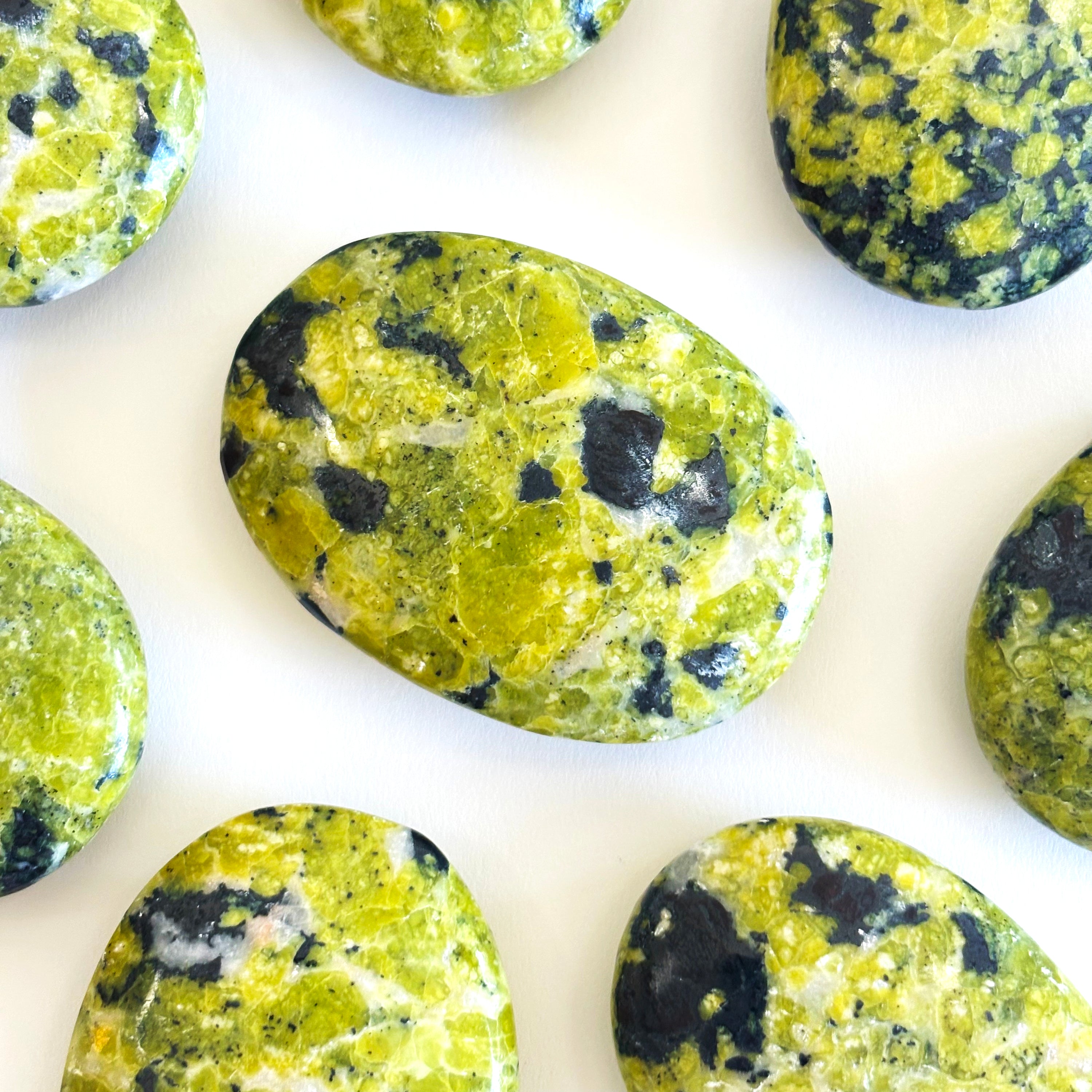 Lizardite Palm Stone for Clearing Emotional Blocks And Shedding Old Skin