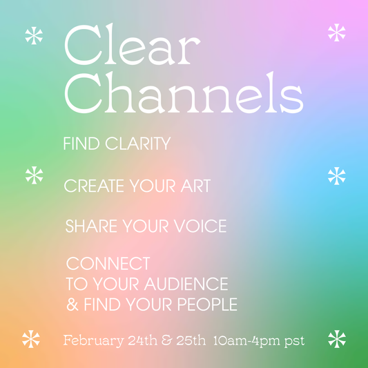 BIPOC Scholarships: Clear Channels February 2024 Online Workshop Series