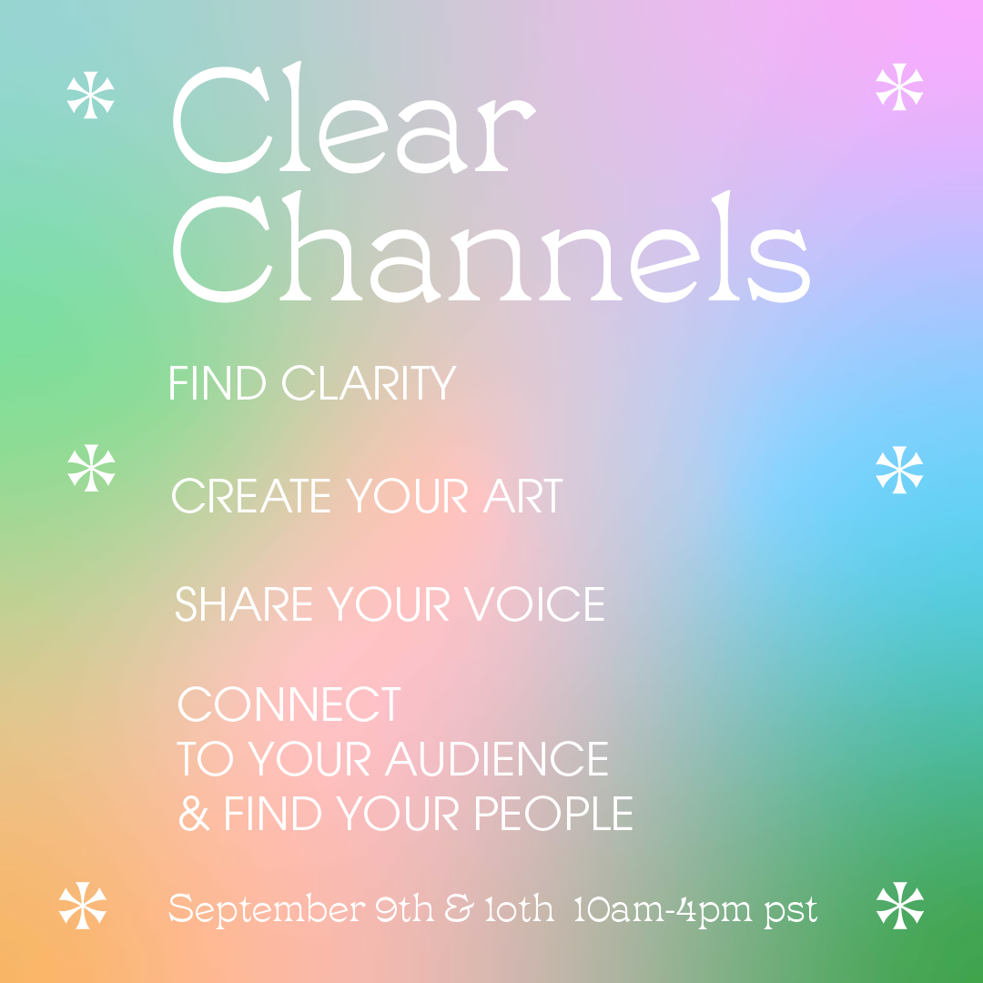 BIPOC Scholarship: Clear Channels September 2023 Online Workshop Series
