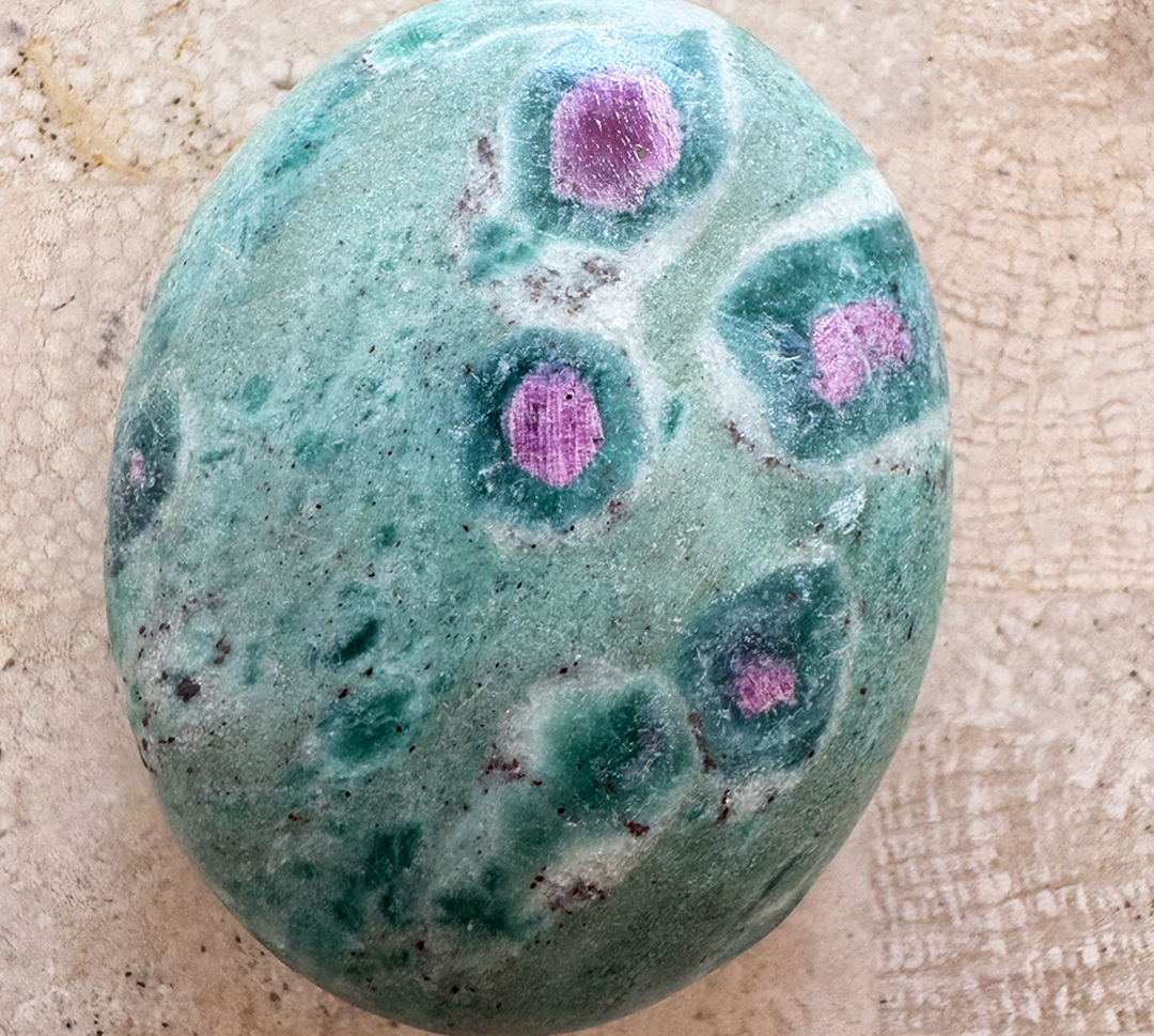 Ruby Fuchsite for Strengthening Heart Energy & Stimulating Energy & Vitality