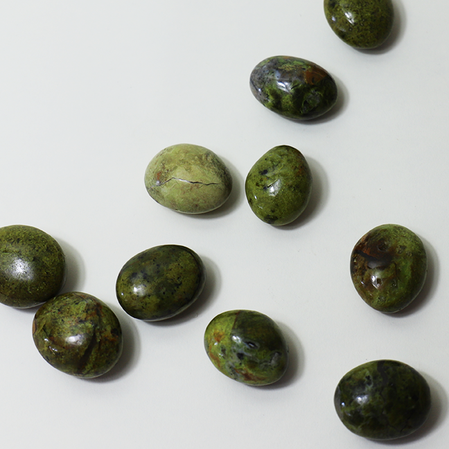 Green Opal Palm Stone for Heart-Healing and Embodiment