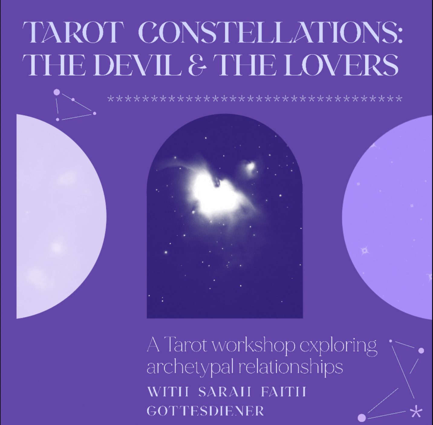 Tarot Constellations Online Workshop Replay Download: The Devil & The Lovers